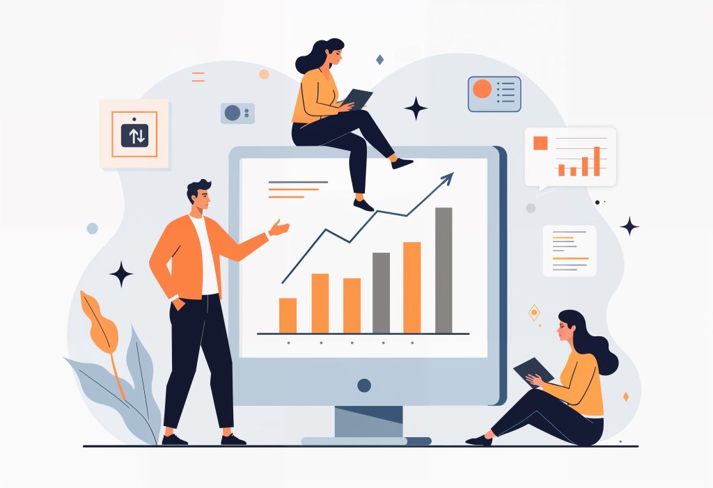 business graphics presentation illustration